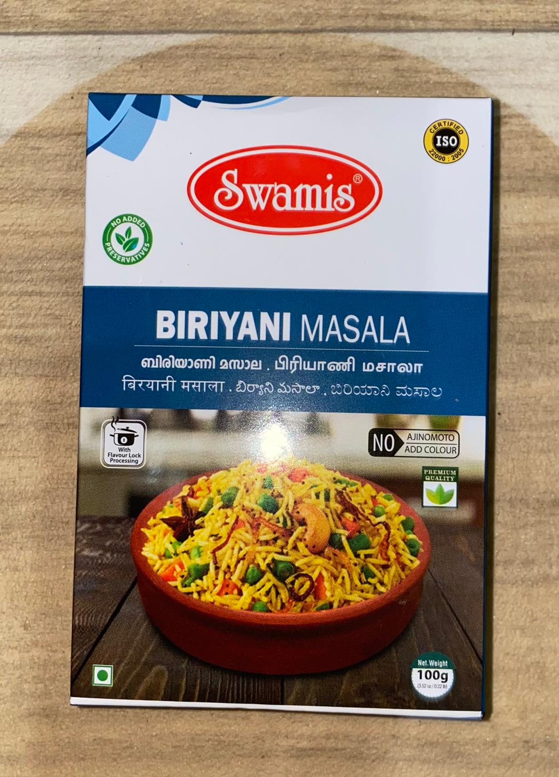 Biriyani masala 100 grm ( swamis)